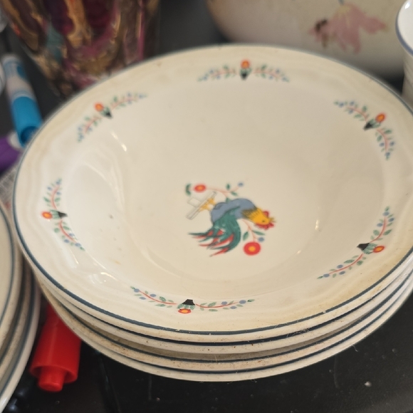 Oneida White Dinnerware with Floral Accents